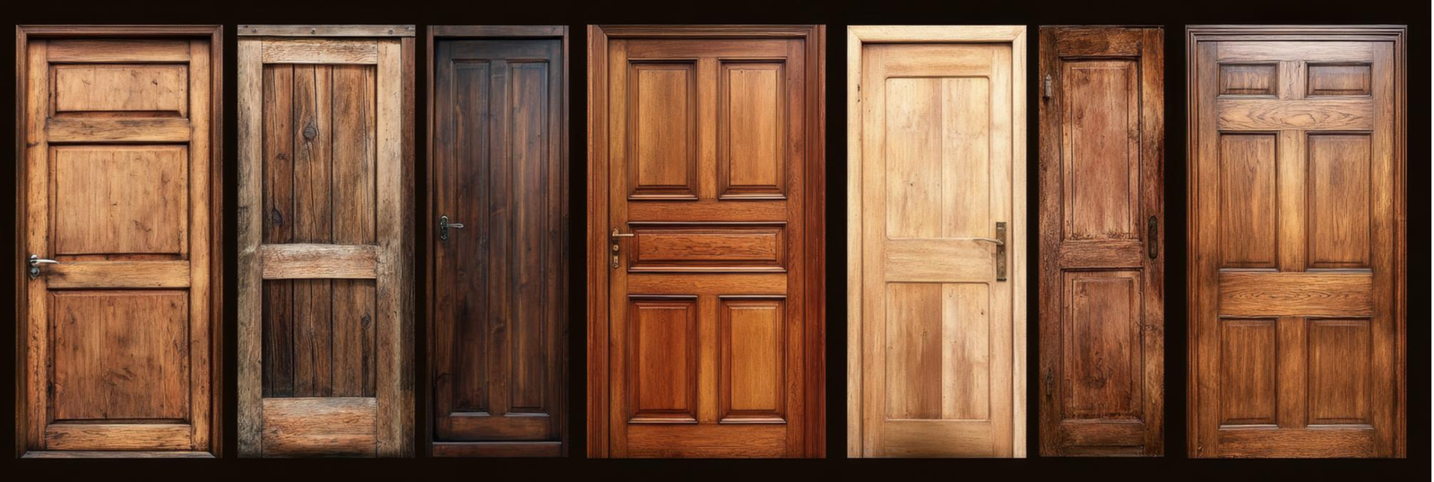 Teak wood doors for main entrance with strong and premium wooden design