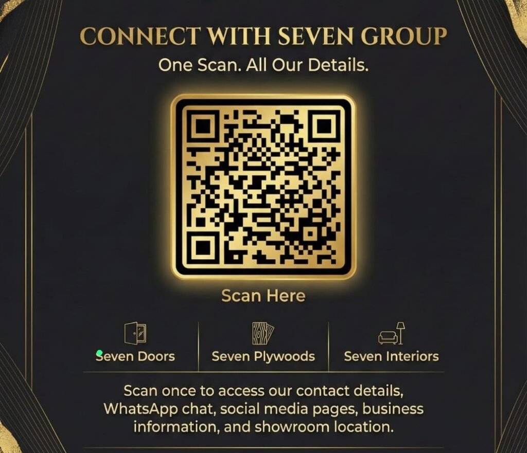 Connect with Seven Interiors | Doors, Plywood & Interiors QR Code
